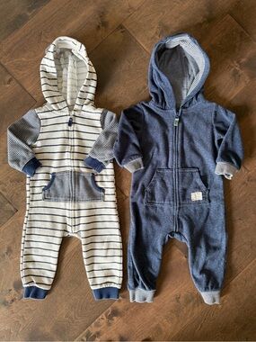 Carter's Hooded One-Piece Footie Set